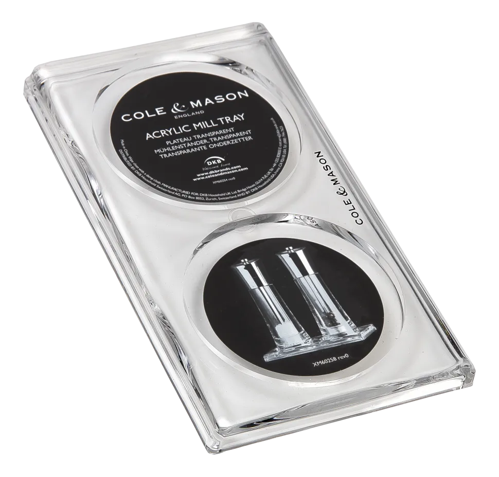 Dienblad Cole & Mason Acrylic Mill Tray Clear
