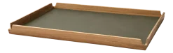 Dienblad Lind DNA Square L Airy Nupo Army Green / Teak