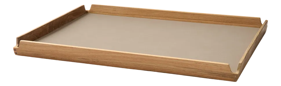 Dienblad Lind DNA Square L Airy Nupo Clay Brown / Teak