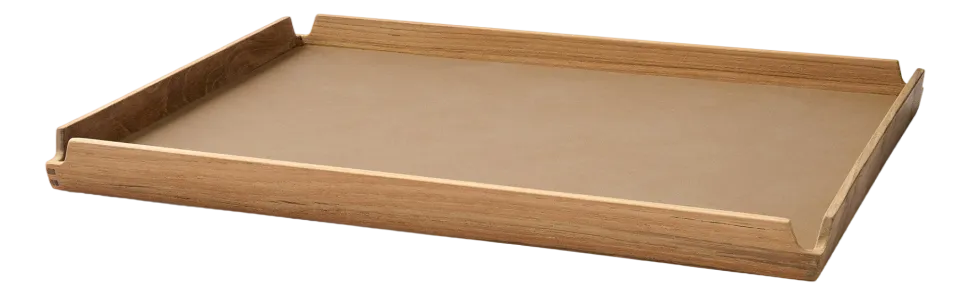 Dienblad Lind DNA Square L Airy Nupo Nougat / Teak