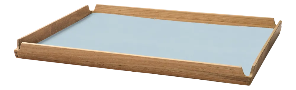Lind DNA Dienblad Square L Airy Nupo Soft Sky / Teak Best
