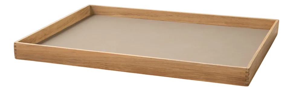 Dienblad Lind DNA Square L Even Nupo Clay Brown / Teak