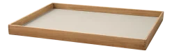 Dienblad Lind DNA Square L Even Nupo Oyster White / Teak