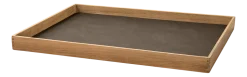 Dienblad Lind DNA Square L Even Nupo Caviar / Teak
