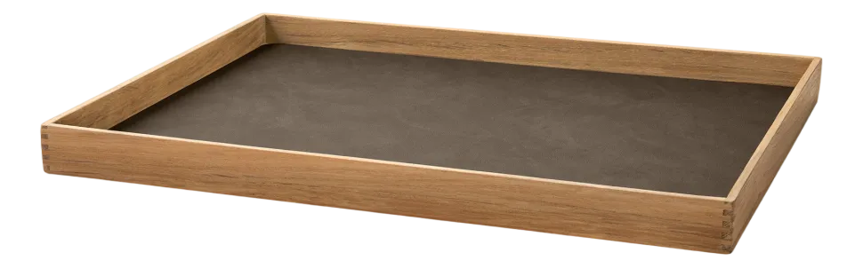 Dienblad Lind DNA Square L Even Nupo Caviar / Teak