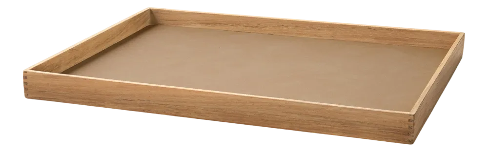 Lind DNA Dienblad Square L Even Nupo Nougat / Teak Online