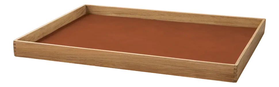 Dienblad Lind DNA Square L Even Nupo Rust / Teak