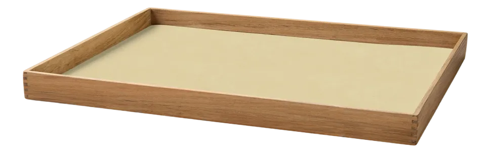 Dienblad Lind DNA Square L Even Nupo Lemon Sorbet / Teak