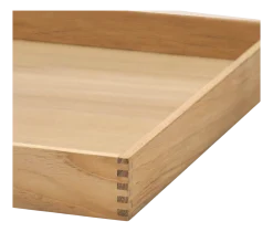 Dienblad Lind DNA Square L Even Nupo Light Grey / Teak