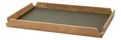 Dienblad Lind DNA Square M Airy Nupo Army Green / Teak