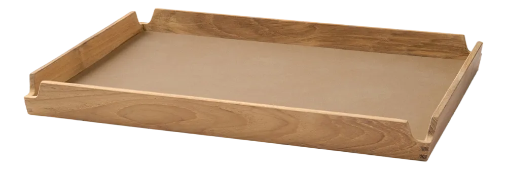 Lind DNA Dienblad Square M Airy Nupo Nougat / Teak