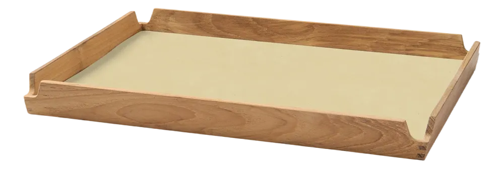 Lind DNA Dienblad Square M Airy Nupo Lemon Sorbet / Teak Hot