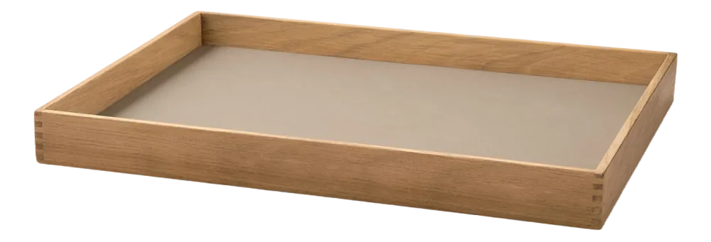 Lind DNA Dienblad Square M Even Nupo Clay Brown / Teak