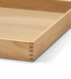 Dienblad Lind DNA Square M Even Nupo Caviar / Teak