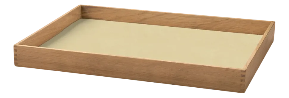 Dienblad Lind DNA Square M Even Nupo Lemon Sorbet / Teak