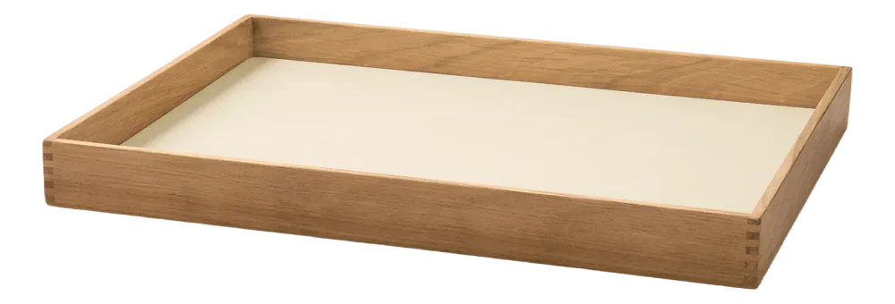 Lind DNA Dienblad Square M Even Nupo Vanilla / Teak