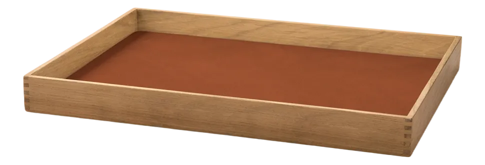 Dienblad Lind DNA Square M Even Nupo Rust / Teak
