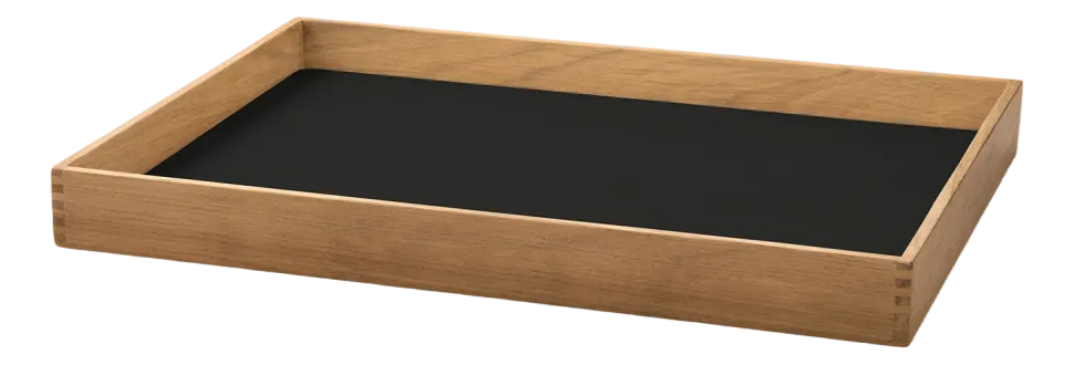 Dienblad Lind DNA Square M Even Nupo Black Ink / Teak