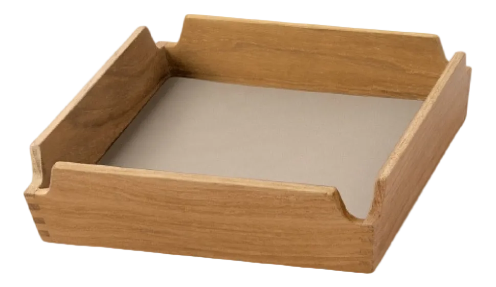 Dienblad Lind DNA Square Mini Airy Nupo Clay Brown