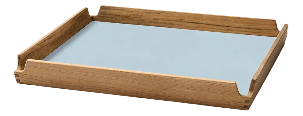 Dienblad Lind DNA Square S Airy Nupo Soft Sky / Teak