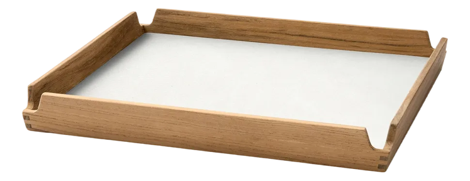 Dienblad Lind DNA Square S Airy Nupo Pure White / Teak