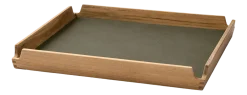 Lind DNA Dienblad Square S Airy Nupo Army Green / Teak New
