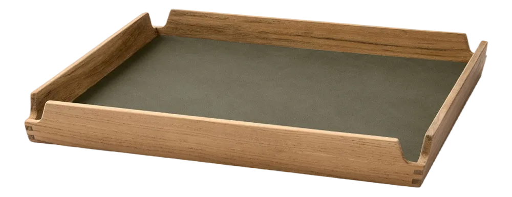 Lind DNA Dienblad Square S Airy Nupo Army Green / Teak New