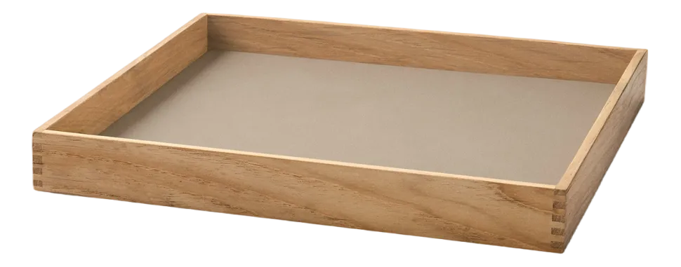 Dienblad Lind DNA Square S Even Nupo Clay Brown / Teak