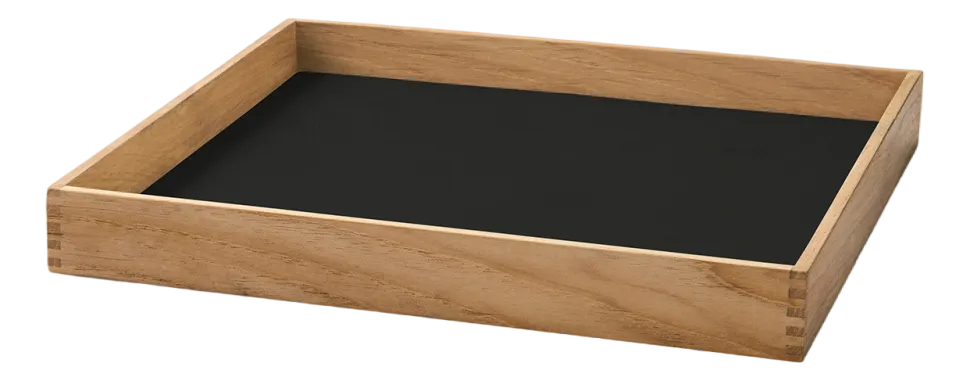 Dienblad Lind DNA Square S Even Nupo Black Ink / Teak