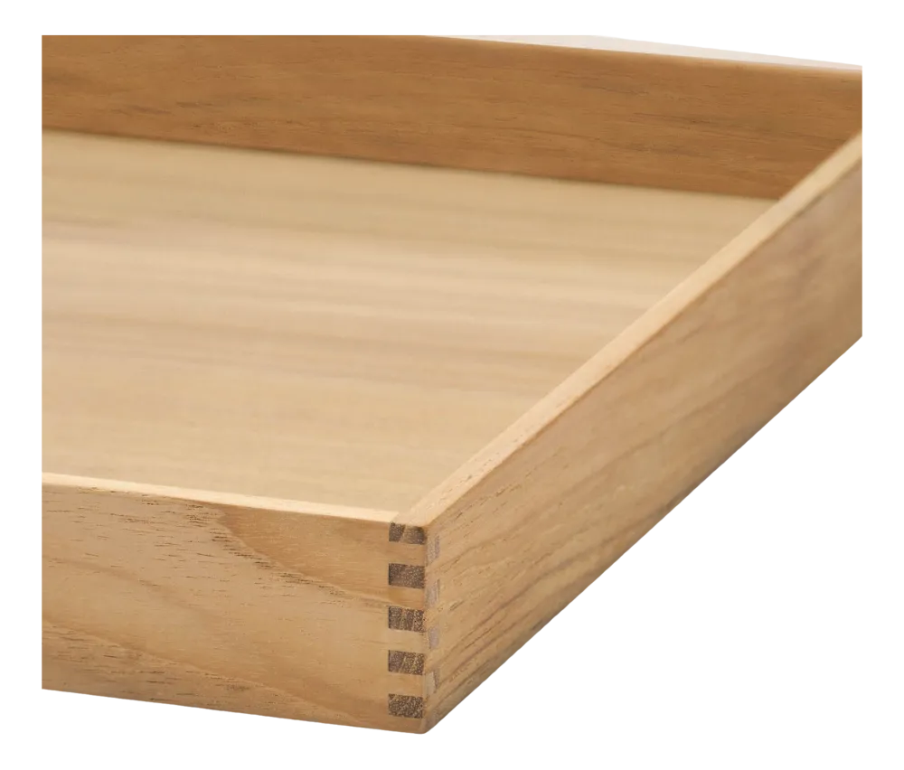Lind DNA Dienblad Square S Even Nupo Soft Sky / Teak Discount