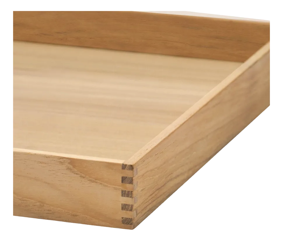 Dienblad Lind DNA Square S Even Nupo Anthracite / Teak