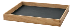 Dienblad Lind DNA Square S Even Nupo Anthracite / Teak