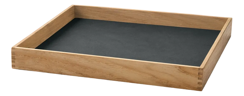 Dienblad Lind DNA Square S Even Nupo Anthracite / Teak
