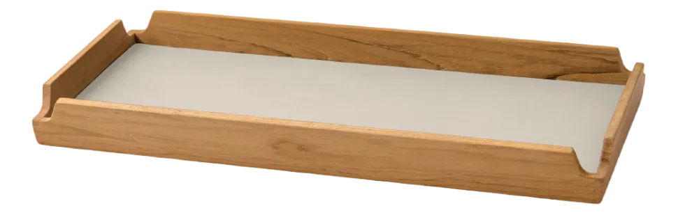 Dienblad Lind DNA Square Slim Airy Nupo Oyster White