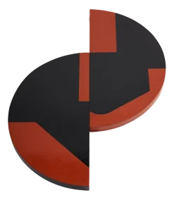 Dienblad Serax Black Red Endo Red (60 x 60 x 3 cm)