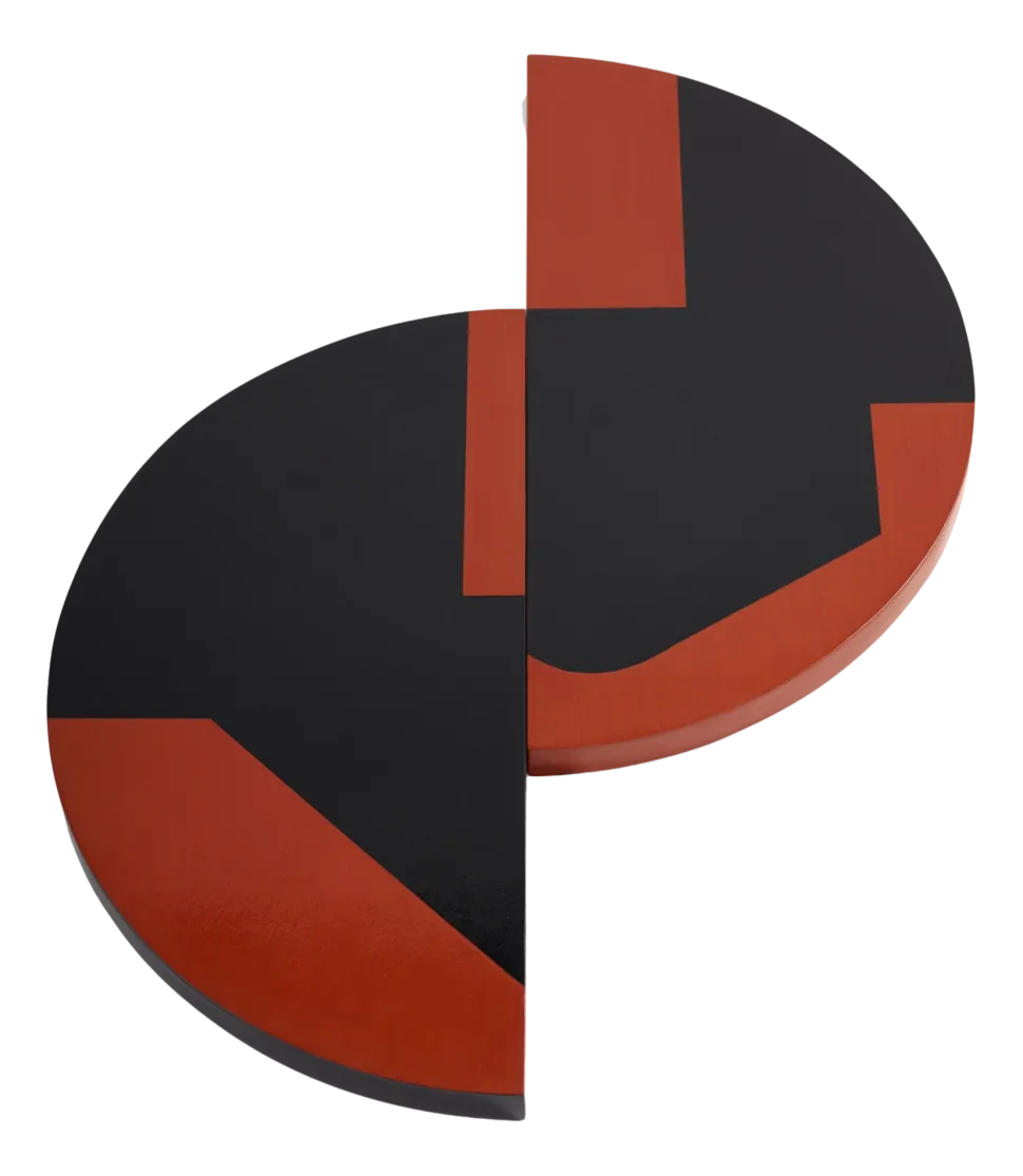 Dienblad Serax Black Red Endo Red (60 x 60 x 3 cm)