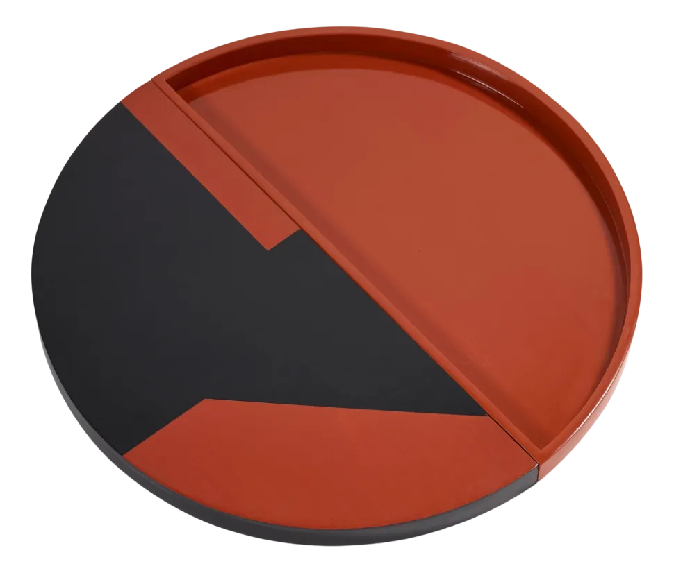 Dienblad Serax Black Red Endo Red (60 x 60 x 3 cm)