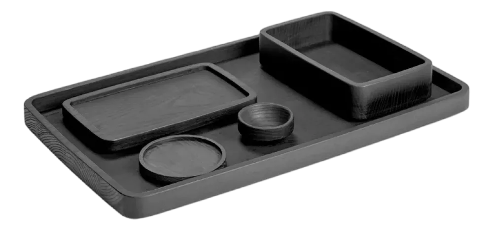 Serax Dienblad Passe-Partout Kitchen & Table By Vincent Black 45 x 27 x 2,8 cm Discount