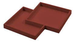 Serax Dienblad Red Cubit Red (45,5 x 43,5 x 3,5 cm) Online