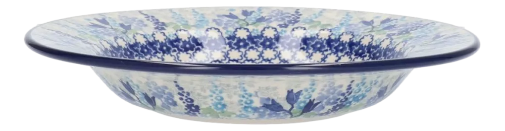 Bunzlau Castle Diep Bord Blue Garden 23,5 cm Outlet