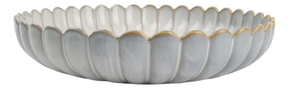 Diep Bord Salt & Pepper Lotus White 24 cm (Set van 4)