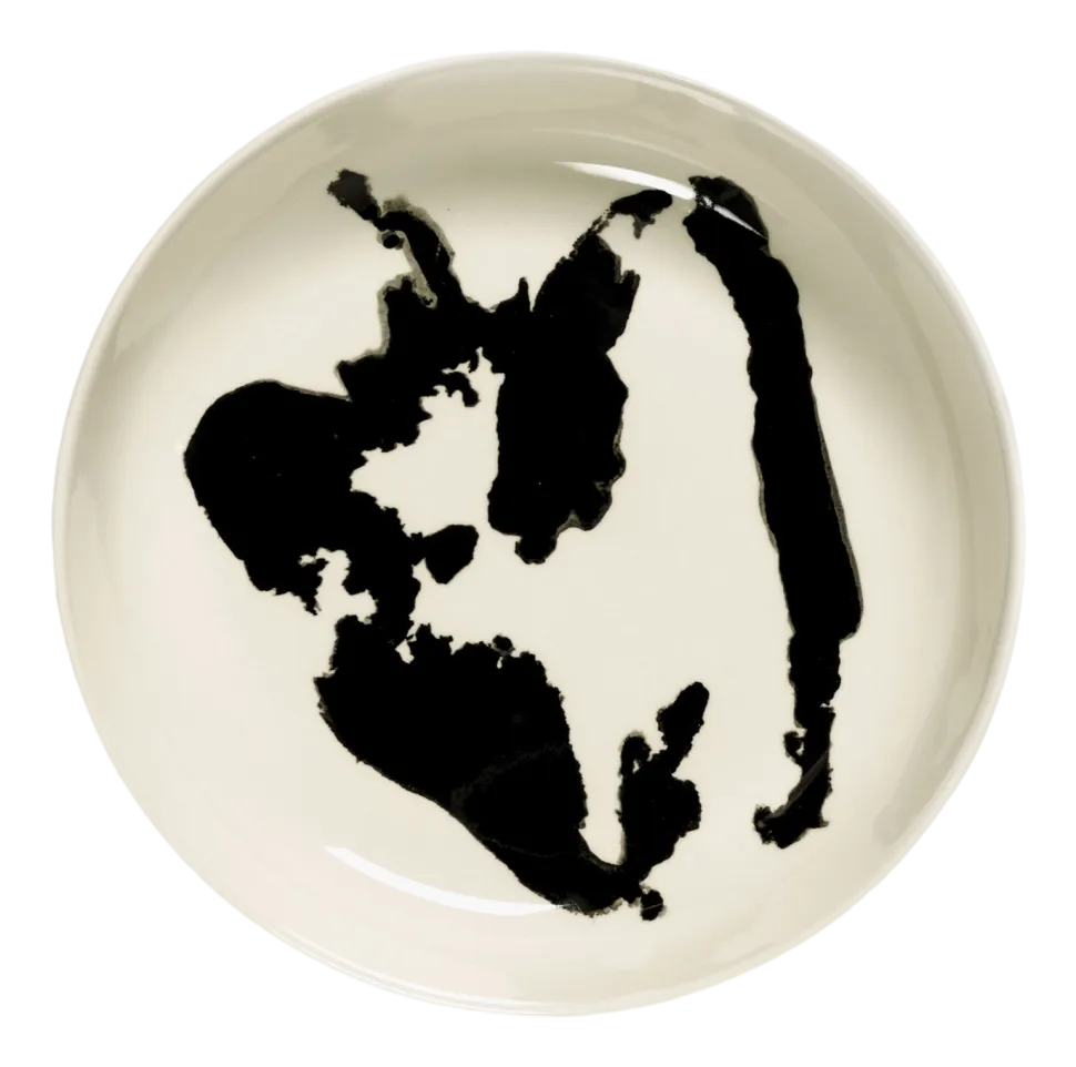Diep Bord Serax Feast Tableware By Ottolenghi White Pepper Black 22 cm