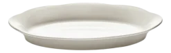 Diep Bord Serax High Oval M White Silhouette 25 cm