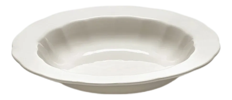 Diep Bord Serax High S White Silhouette 22 cm