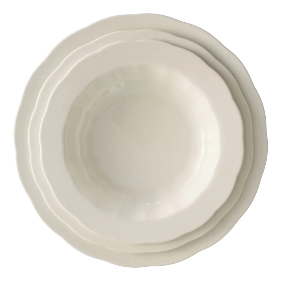 Diep Bord Serax High S White Silhouette 22 cm