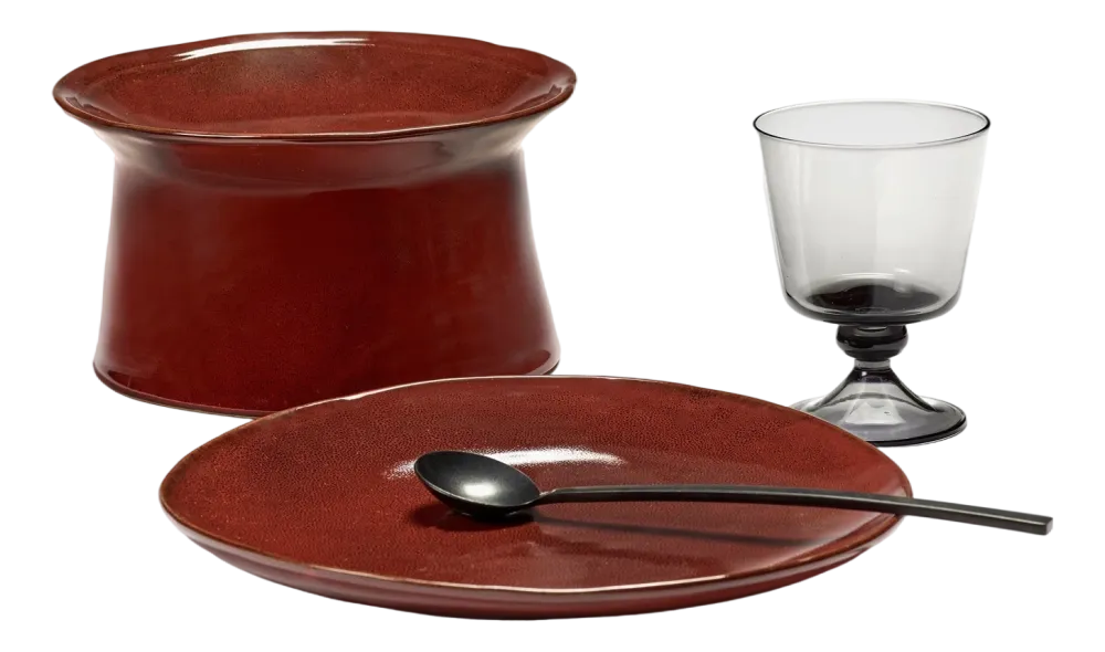 Serax Diep Bord La Mère Tableware By Marie Michielssen Venetian Red 19,5 cm Discount