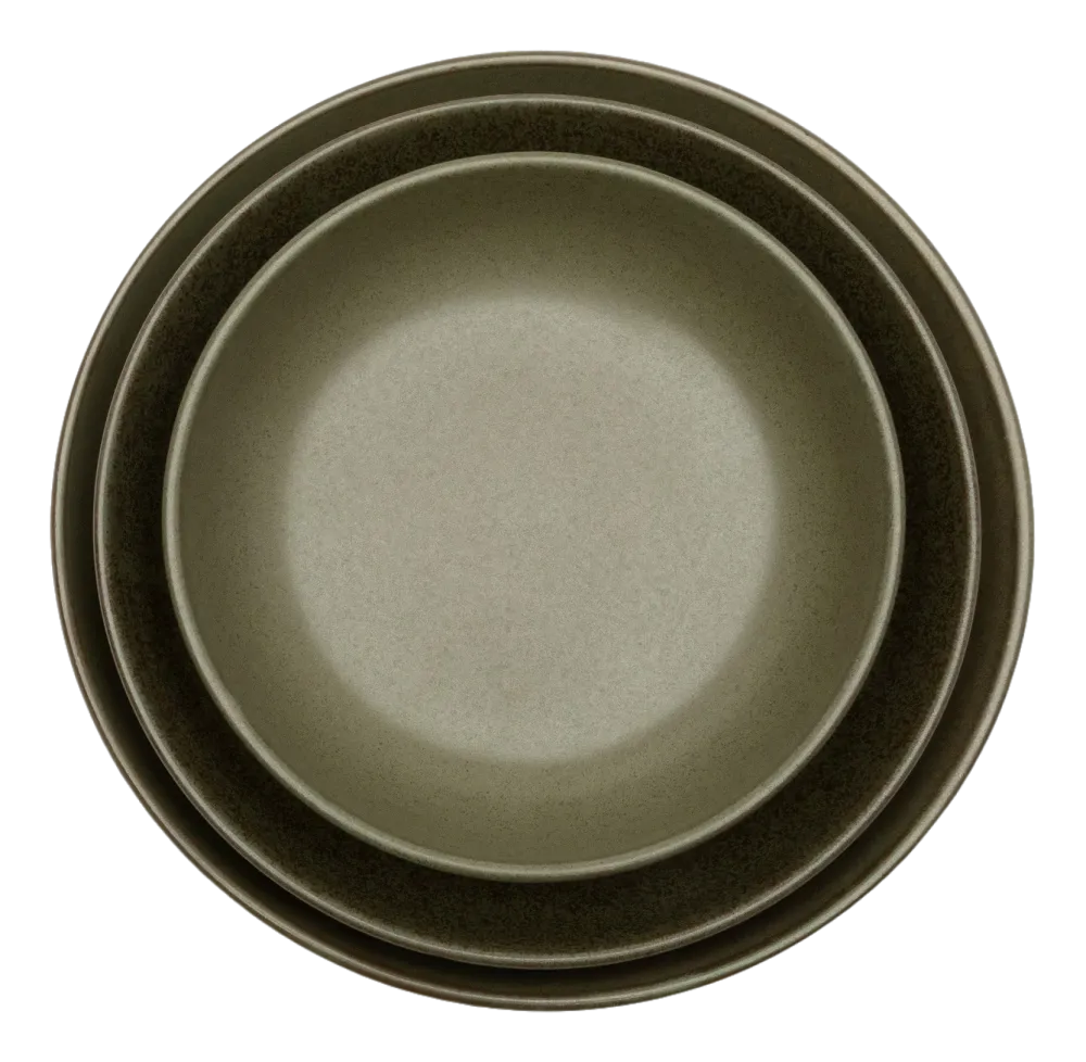 Serax Diep Bord Surface Tableware By Sergio Herman Camo Green M 19 x 19 x 4 cm New