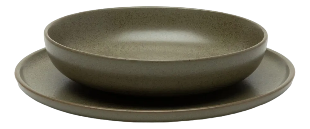 Serax Diep Bord Surface Tableware By Sergio Herman Camo Green M 19 x 19 x 4 cm New
