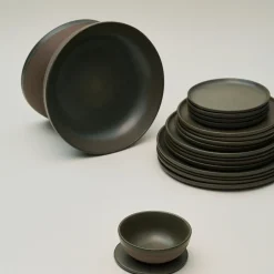 Serax Diep Bord Surface Tableware By Sergio Herman Camo Green M 19 x 19 x 4 cm New