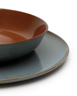 Serax Diep Bord Terres De Rêves Tableware By Anita Le Gr Rust Smoky Blue M 21 cm Clearance